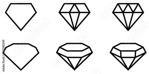 Royal Luxury, Marriage, and Precious Gemstone Outline Pack