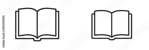 Open book vector illustration for educational concepts