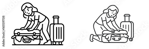 Packing luggage for a travel adventure with neat organization tips