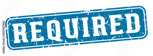 required rectangular sign. required stamp
