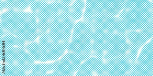 Blue and white water ripples light surface overlay background. 3d clear ocean surface pattern with reflection effect backdrop. Marble desaturated texture.