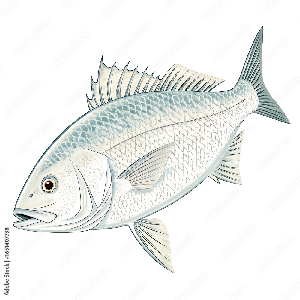 Obraz premium fish on a white background