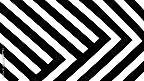 A bold pattern of thick, black diagonal lines creating a striking visual rhythm, isolated on a white background