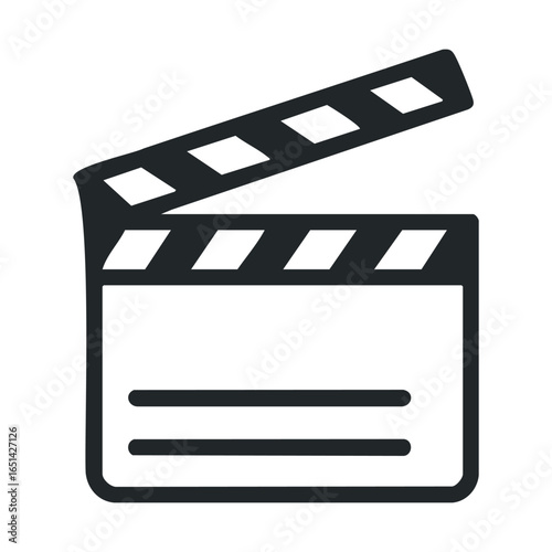 Film clapperboard icon symbolizing cinema and filmmaking
