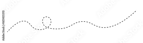 Long squiggle dashed line