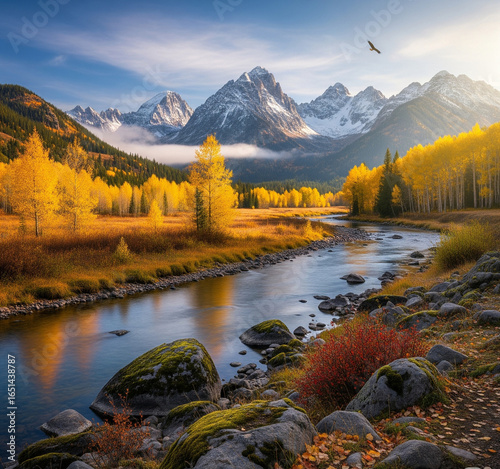 fall in the mountains