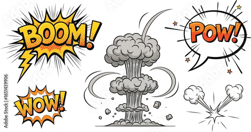 Vector Collection of Loud and Powerful Sounds

