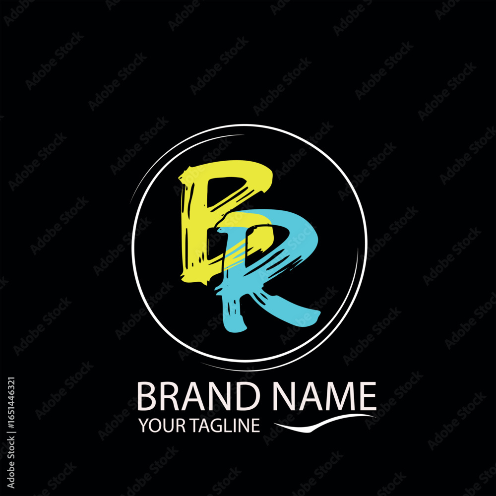 Obraz premium BR MODERN CLASSIC COOL LOGO DESIGN