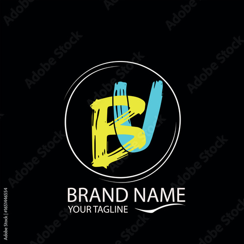 BV MODERN CLASSIC COOL LOGO DESIGN