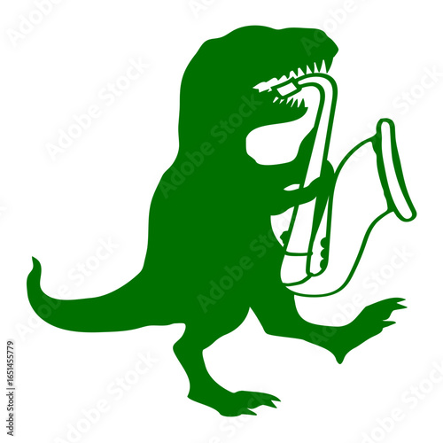 T-Rex Saxophone Trumped Instrument Music Fun Hobby Party