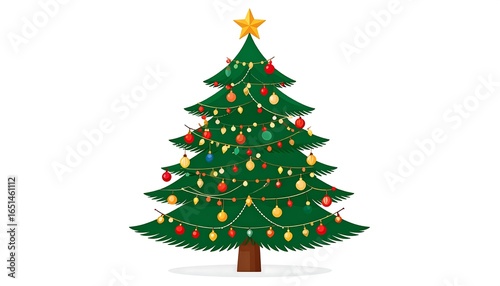 Christmas tree with ornaments