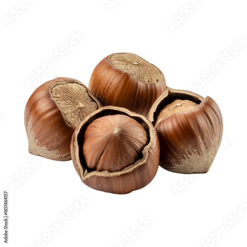 chocolate with hazelnuts isolated [Transparent Background PNG]