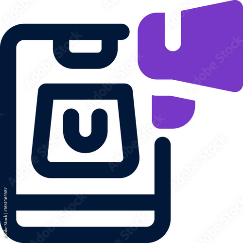 product placement duotone icon. Sleek and modern vector icon for websites, mobile apps, marketing materials, and corporate design. Fully scalable and ready to use.