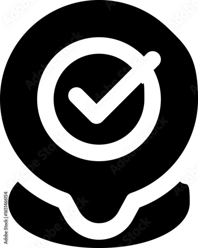 location glyph icon. Strong and solid vector icon for websites, mobile interfaces, presentations, and visual branding. High quality and easy to edit.