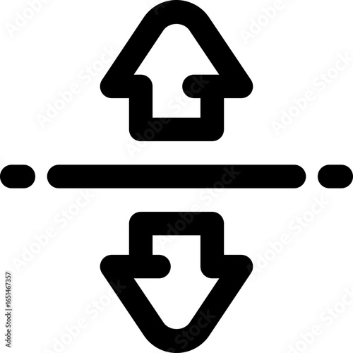 scroll line icon. Clean and minimalist vector icon for websites, mobile apps, presentations, and logos. Fully scalable and customizable for any project.