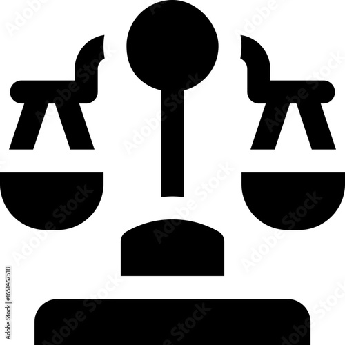 balance glyph icon. Strong and solid vector icon for websites, mobile interfaces, presentations, and visual branding. High quality and easy to edit.