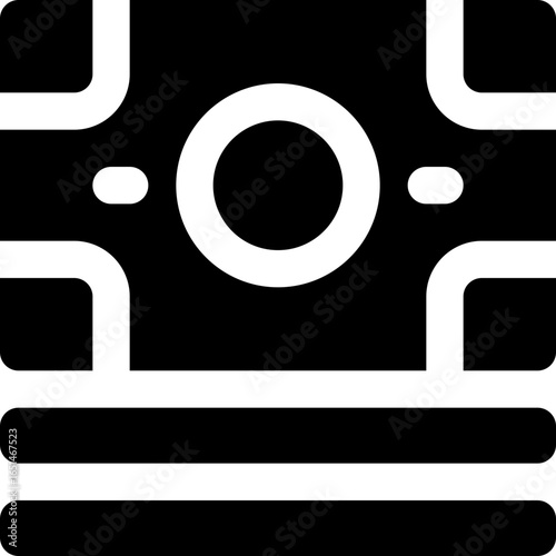 money glyph icon. Strong and solid vector icon for websites, mobile interfaces, presentations, and visual branding. High quality and easy to edit.
