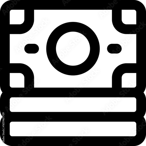 money line icon. Clean and minimalist vector icon for websites, mobile apps, presentations, and logos. Fully scalable and customizable for any project.