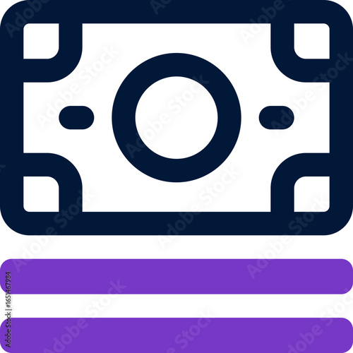 money duotone icon. Sleek and modern vector icon for websites, mobile apps, marketing materials, and corporate design. Fully scalable and ready to use.