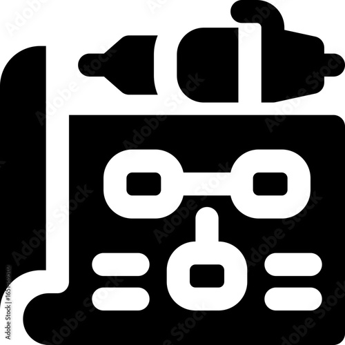 strategy planning glyph icon. Strong and solid vector icon for websites, mobile interfaces, presentations, and visual branding. High quality and easy to edit.