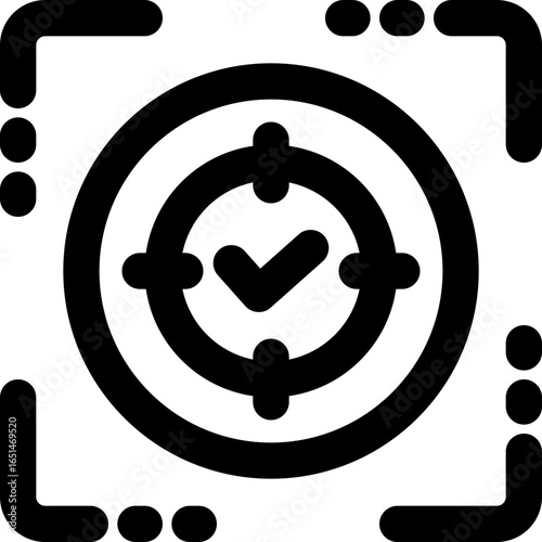 focus line icon. Clean and minimalist vector icon for websites, mobile apps, presentations, and logos. Fully scalable and customizable for any project.
