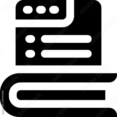 online learning glyph icon. Strong and solid vector icon for websites, mobile interfaces, presentations, and visual branding. High quality and easy to edit.