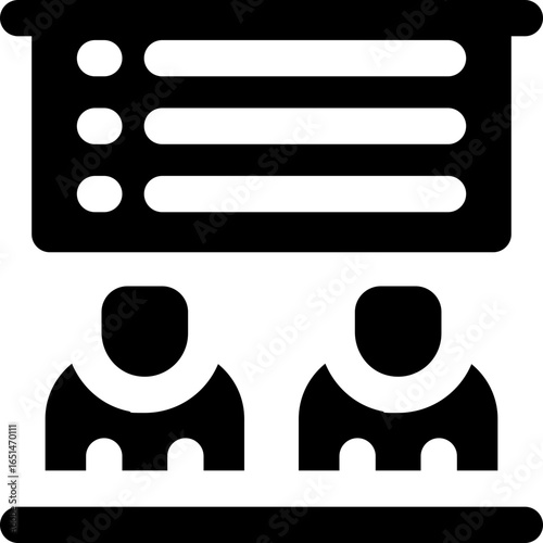 class glyph icon. Strong and solid vector icon for websites, mobile interfaces, presentations, and visual branding. High quality and easy to edit.