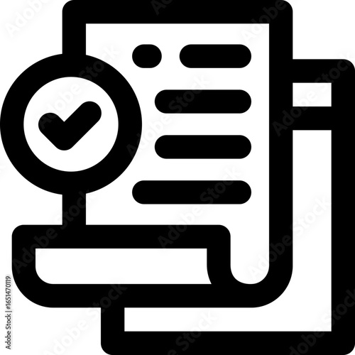exam line icon. Clean and minimalist vector icon for websites, mobile apps, presentations, and logos. Fully scalable and customizable for any project.