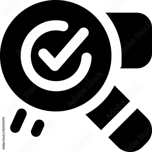 search glyph icon. Strong and solid vector icon for websites, mobile interfaces, presentations, and visual branding. High quality and easy to edit.