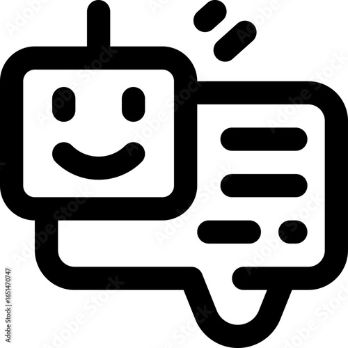 auto reply line icon. Clean and minimalist vector icon for websites, mobile apps, presentations, and logos. Fully scalable and customizable for any project.