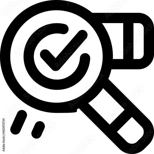 search line icon. Clean and minimalist vector icon for websites, mobile apps, presentations, and logos. Fully scalable and customizable for any project.