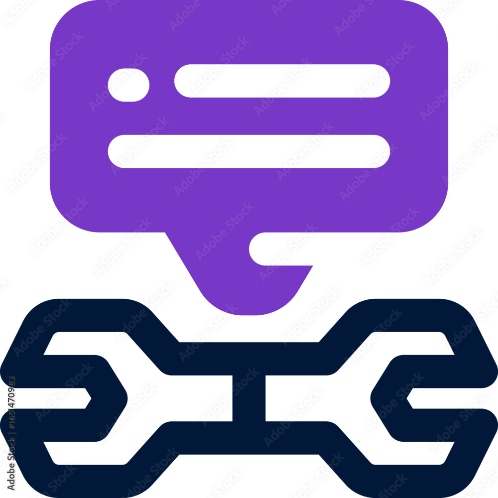 support chat duotone icon. Sleek and modern vector icon for websites, mobile apps, marketing materials, and corporate design. Fully scalable and ready to use.