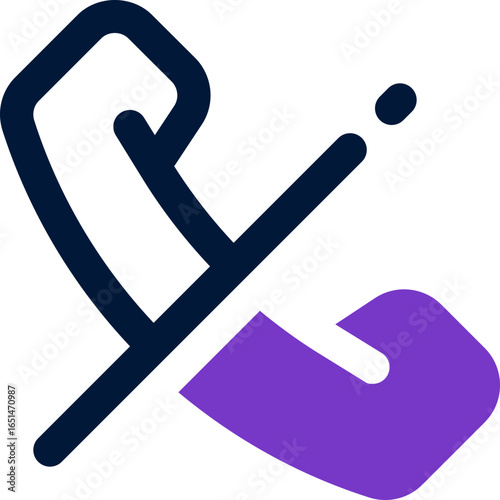 no call duotone icon. Sleek and modern vector icon for websites, mobile apps, marketing materials, and corporate design. Fully scalable and ready to use.