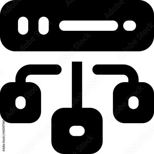 edge server glyph icon. Strong and solid vector icon for websites, mobile interfaces, presentations, and visual branding. High quality and easy to edit.