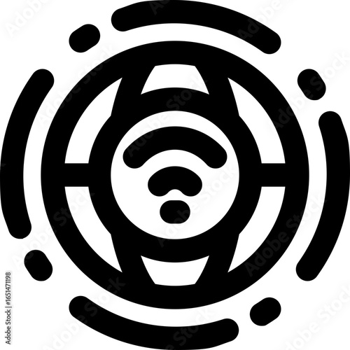 internet line icon. Clean and minimalist vector icon for websites, mobile apps, presentations, and logos. Fully scalable and customizable for any project.