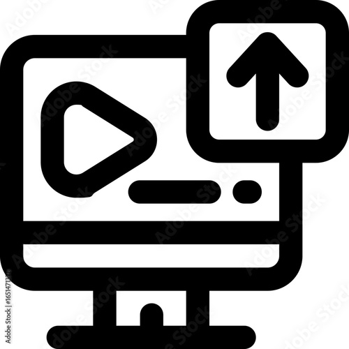 publishing line icon. Clean and minimalist vector icon for websites, mobile apps, presentations, and logos. Fully scalable and customizable for any project.