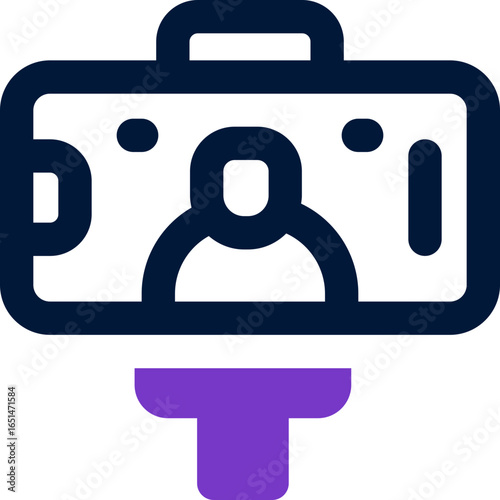 vlog duotone icon. Sleek and modern vector icon for websites, mobile apps, marketing materials, and corporate design. Fully scalable and ready to use.