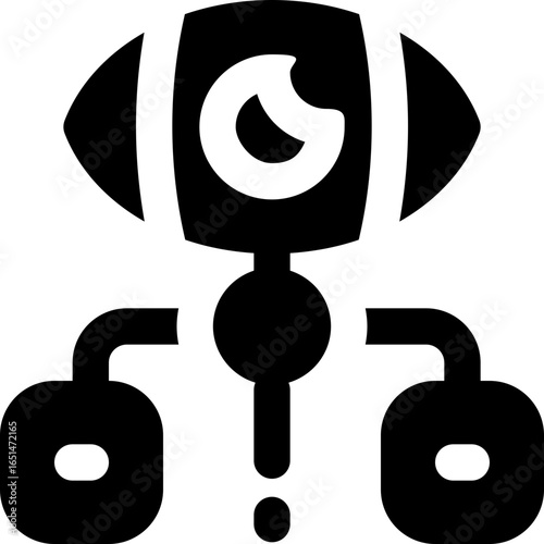 data visualization glyph icon. Strong and solid vector icon for websites, mobile interfaces, presentations, and visual branding. High quality and easy to edit.