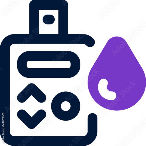 sugar blood level duotone icon. Sleek and modern vector icon for websites, mobile apps, marketing materials, and corporate design. Fully scalable and ready to use.