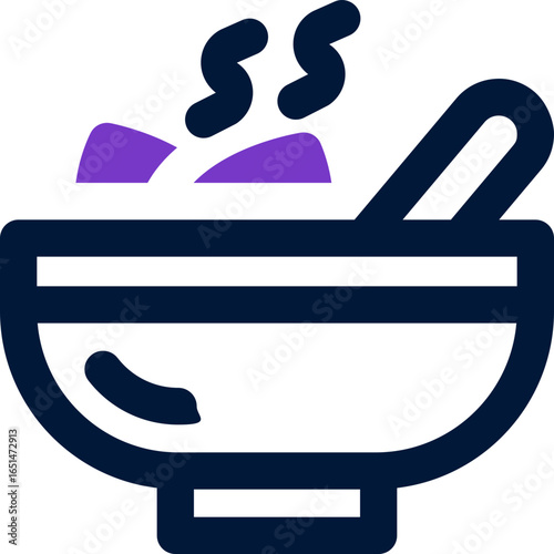 soup duotone icon. Sleek and modern vector icon for websites, mobile apps, marketing materials, and corporate design. Fully scalable and ready to use.