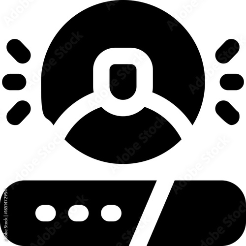 login glyph icon. Strong and solid vector icon for websites, mobile interfaces, presentations, and visual branding. High quality and easy to edit.