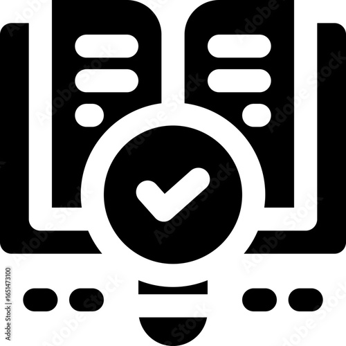 search glyph icon. Strong and solid vector icon for websites, mobile interfaces, presentations, and visual branding. High quality and easy to edit.