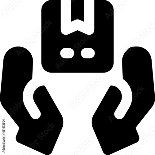product glyph icon. Strong and solid vector icon for websites, mobile interfaces, presentations, and visual branding. High quality and easy to edit.