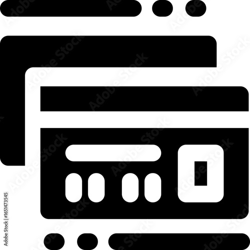 shopping glyph icon. Strong and solid vector icon for websites, mobile interfaces, presentations, and visual branding. High quality and easy to edit.