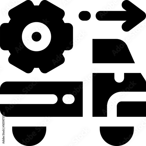 location glyph icon. Strong and solid vector icon for websites, mobile interfaces, presentations, and visual branding. High quality and easy to edit.