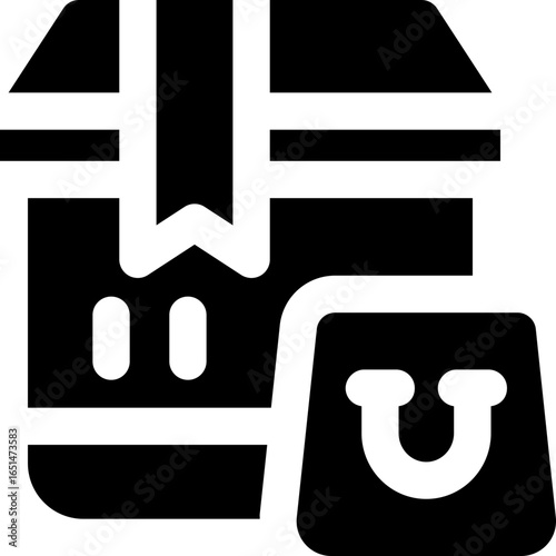 package glyph icon. Strong and solid vector icon for websites, mobile interfaces, presentations, and visual branding. High quality and easy to edit.