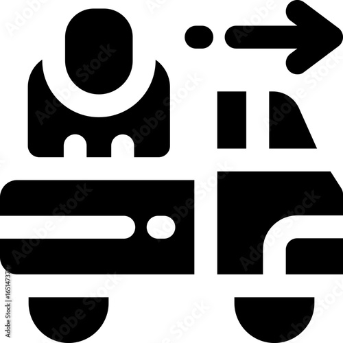 supplier glyph icon. Strong and solid vector icon for websites, mobile interfaces, presentations, and visual branding. High quality and easy to edit.