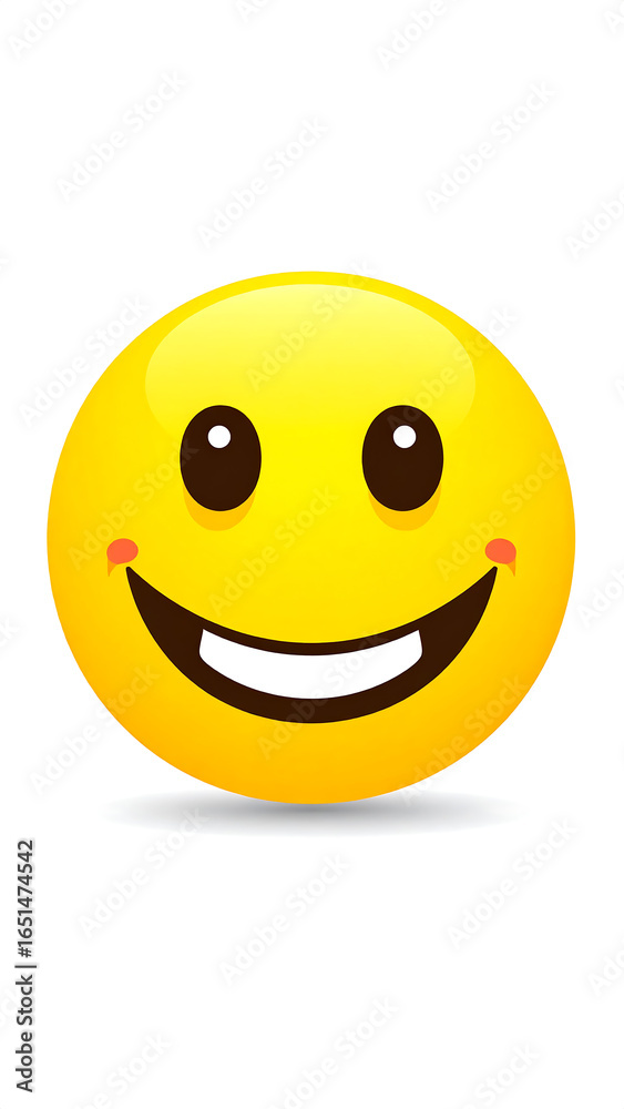 Fototapeta premium Smiling emoji graphic design