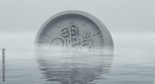 Submerged time: An abstract representation of time lost in the ocean