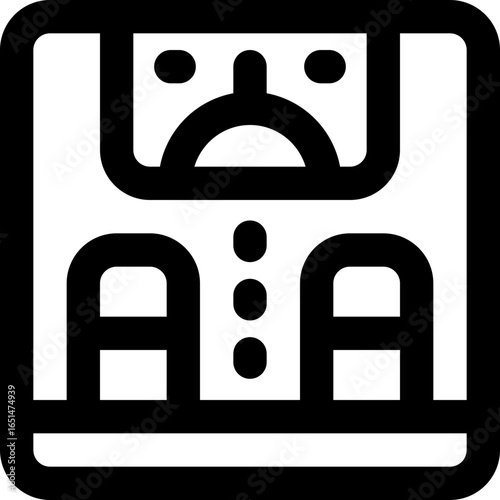 scale line icon. Clean and minimalist vector icon for websites, mobile apps, presentations, and logos. Fully scalable and customizable for any project.